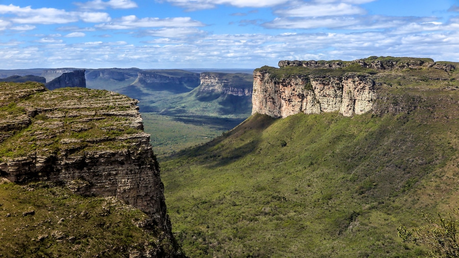 view from the top of the hill of the father inacio (morro do pai inacio), Chapada Diamantina, Bahia, Brazil
