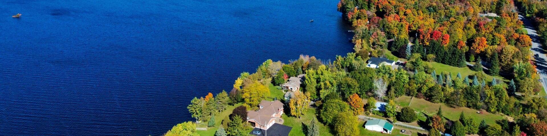 Fall adventure to Mississippi Lake at Carleton Place, Ontario, Canada