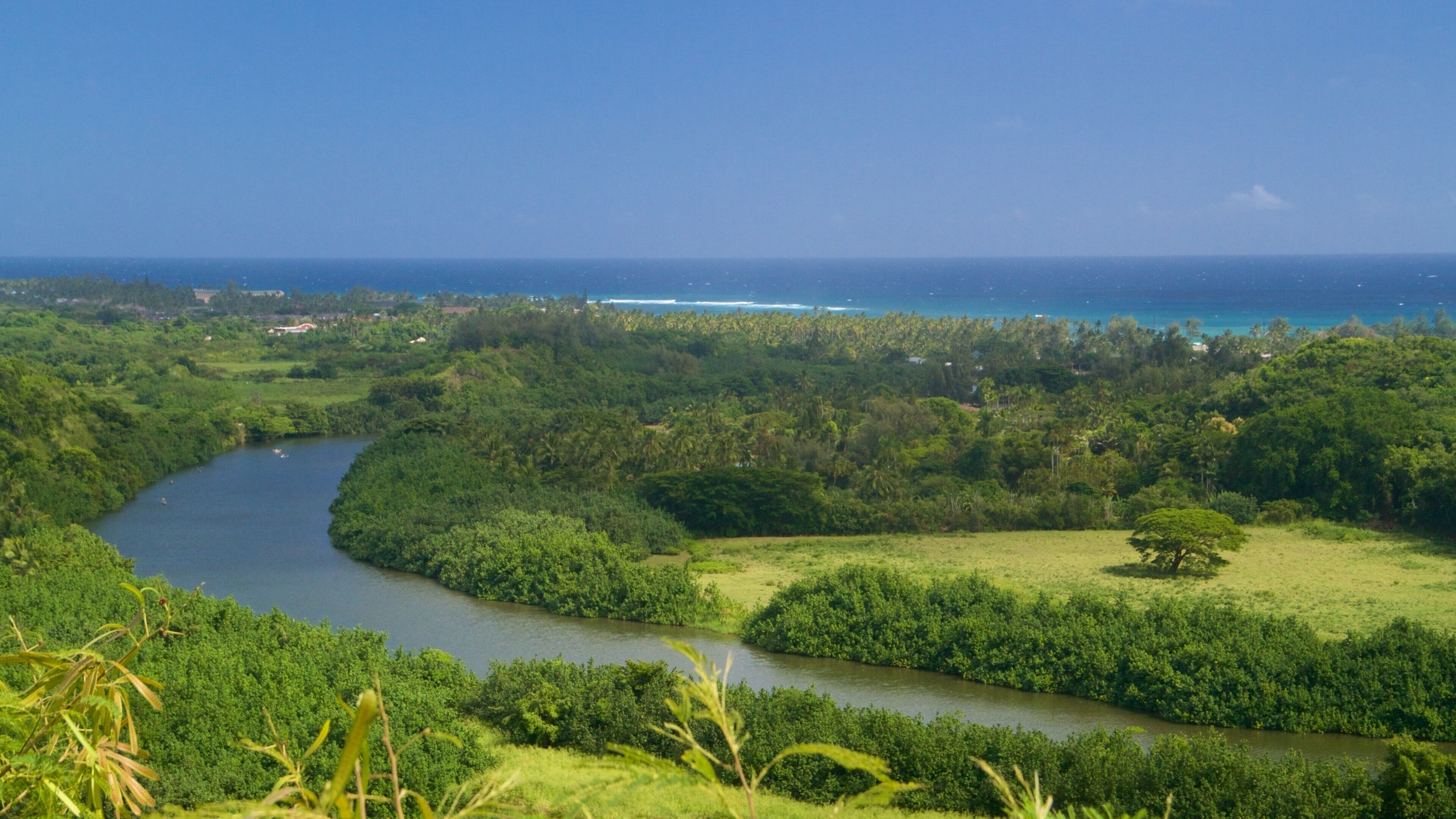 Wailua River State Park featuring a river or creek and general coastal views