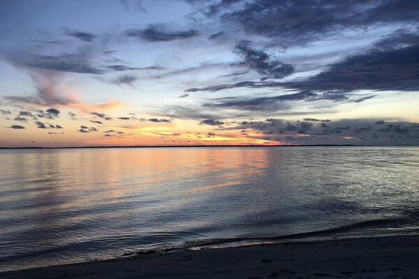 sunset on Indian Pass, Florida