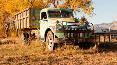 Old truck in El Prado, Taos County, New Mexico