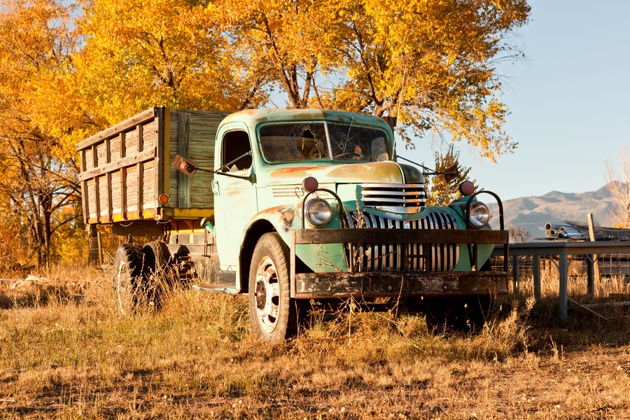 Old truck in El Prado, Taos County, New Mexico