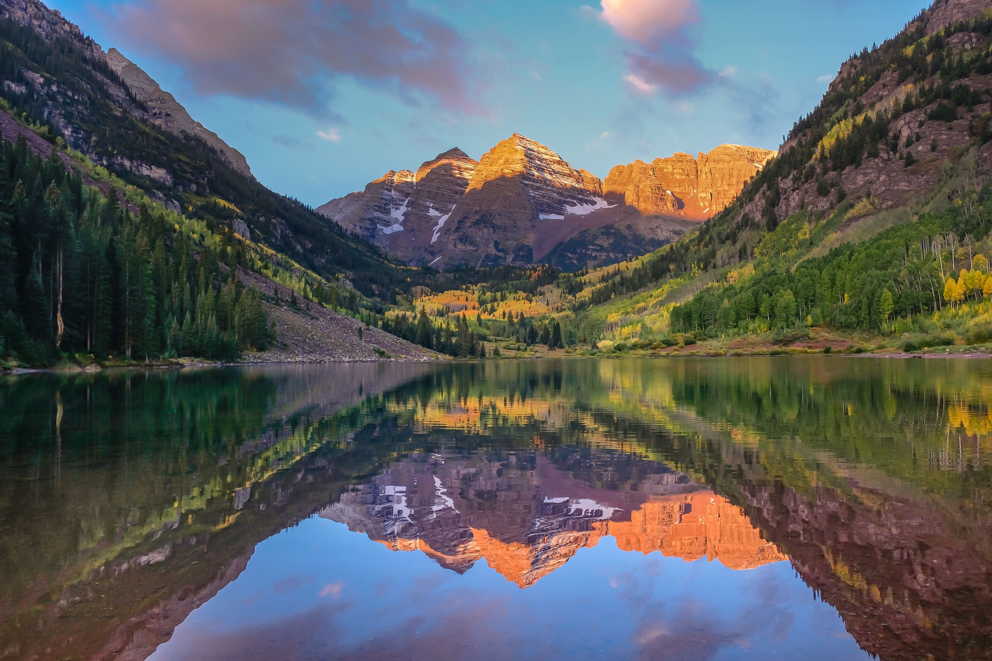 Sunrise at Maroon Bell, Colorado