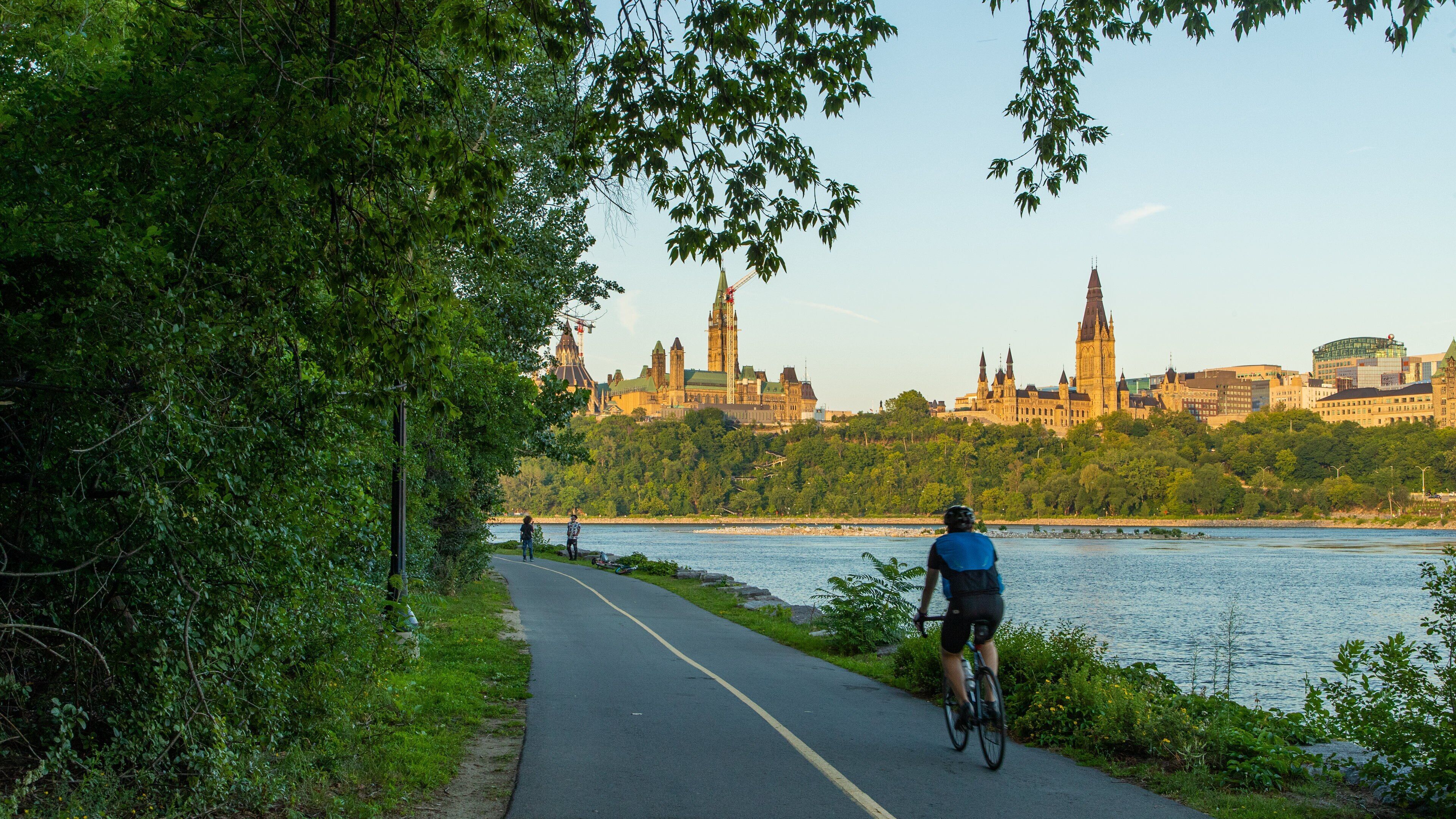 Voyageur Provincial Park featuring cycling and a river or creek