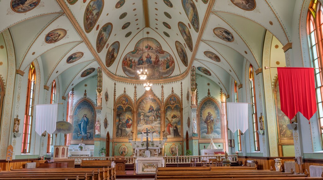 Historic St. Ignatius Church in St. Ignatius, Montana, USA.