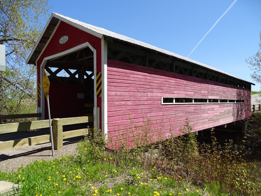 North America, Canada, Province of Quebec, City of Saint-Ulric, Pierre-Carrier Covered Bridge (1918)