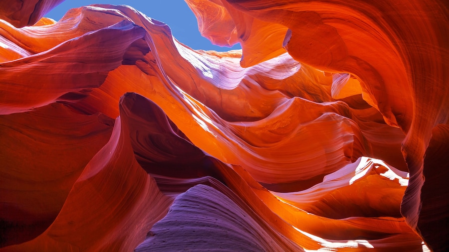 Lower Antelope Canyon view near Page, Arizona