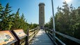 World War II Lookout Tower which includes signage and views