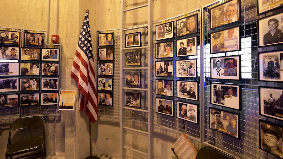 World War II Lookout Tower showing interior views and heritage elements