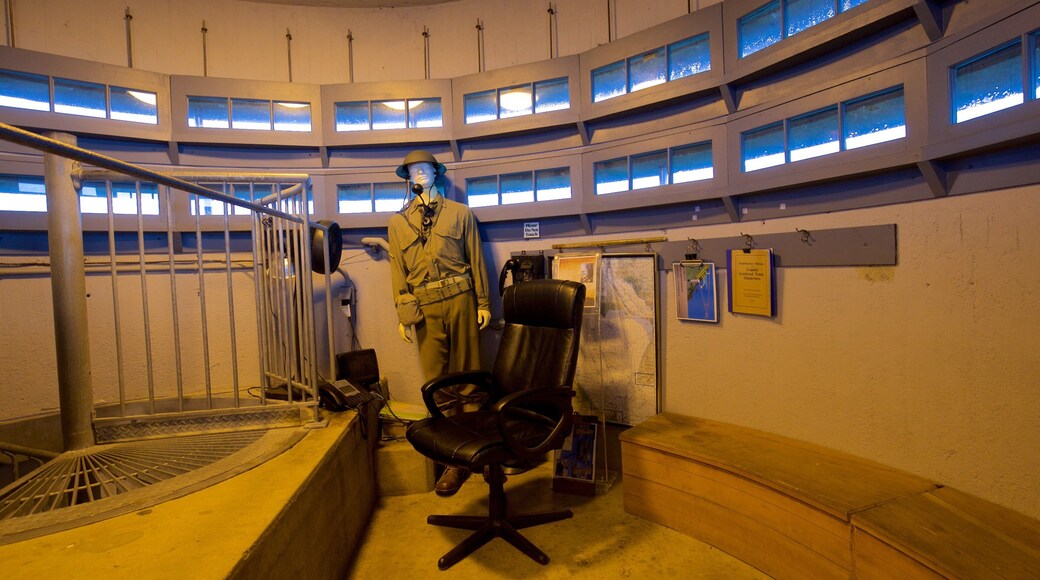 World War II Lookout Tower featuring interior views and heritage elements