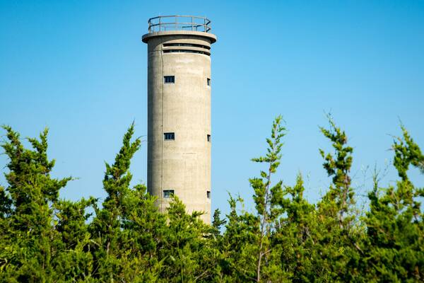 World War II Lookout Tower showing views
