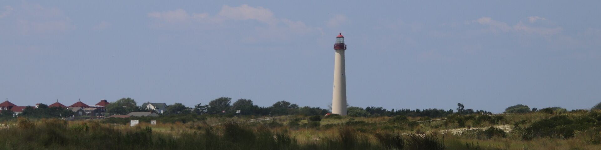 A view of Cape May Light from the Nature Conservancy trail in West Cape May, NJ