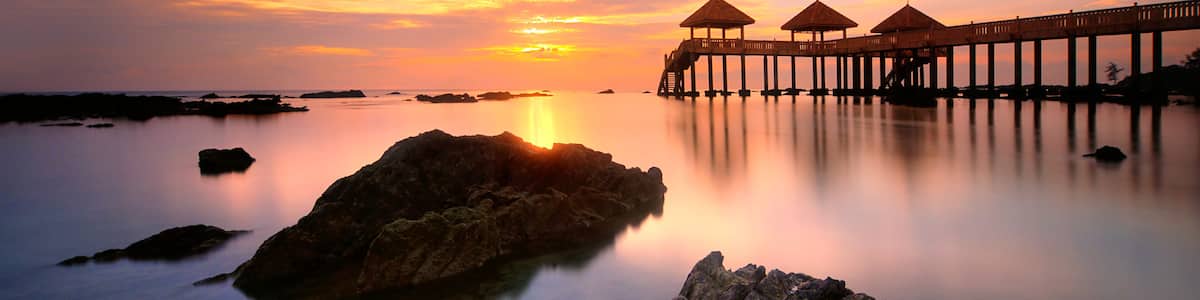 Sunrise at Tanjung Balau, Kota Tinggi Johor Malaysia