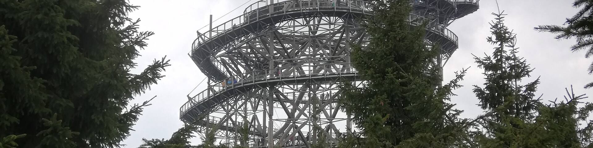 Another photo of the construction sky walk, Czech Republic