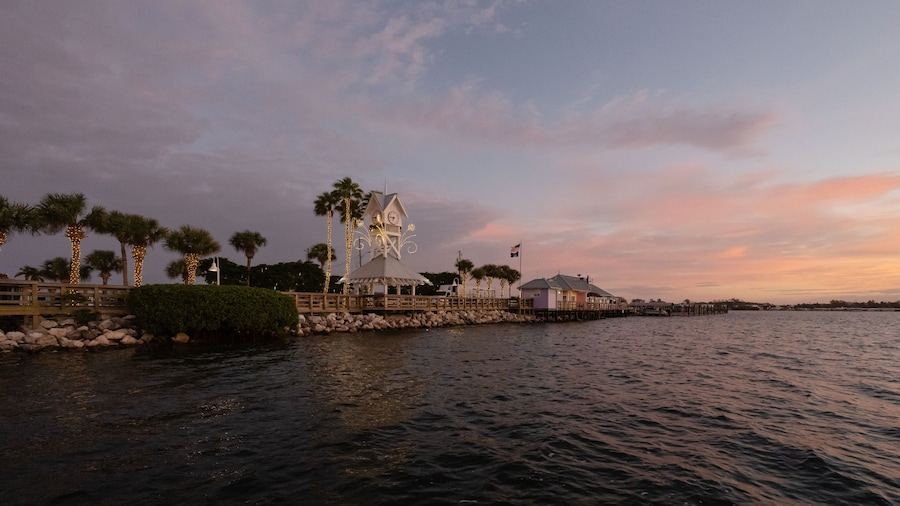 Colorful sunrise over Bridge Street Pier Anna Maria Island
