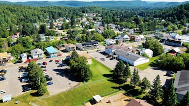 Aerial view of Saint Come, Quebec, Canada