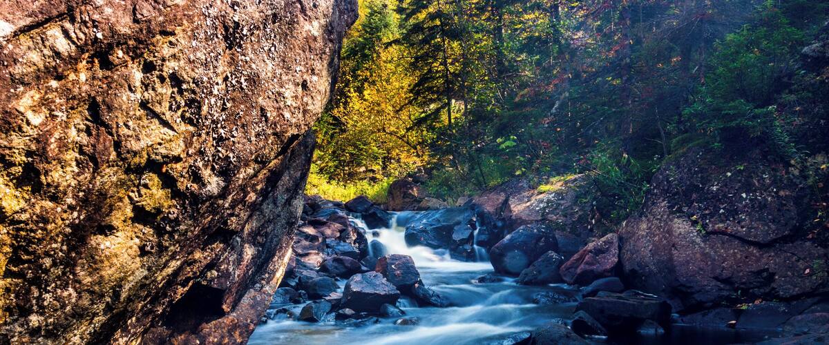 A couple minutes in and you can already find beautiful water rapid.