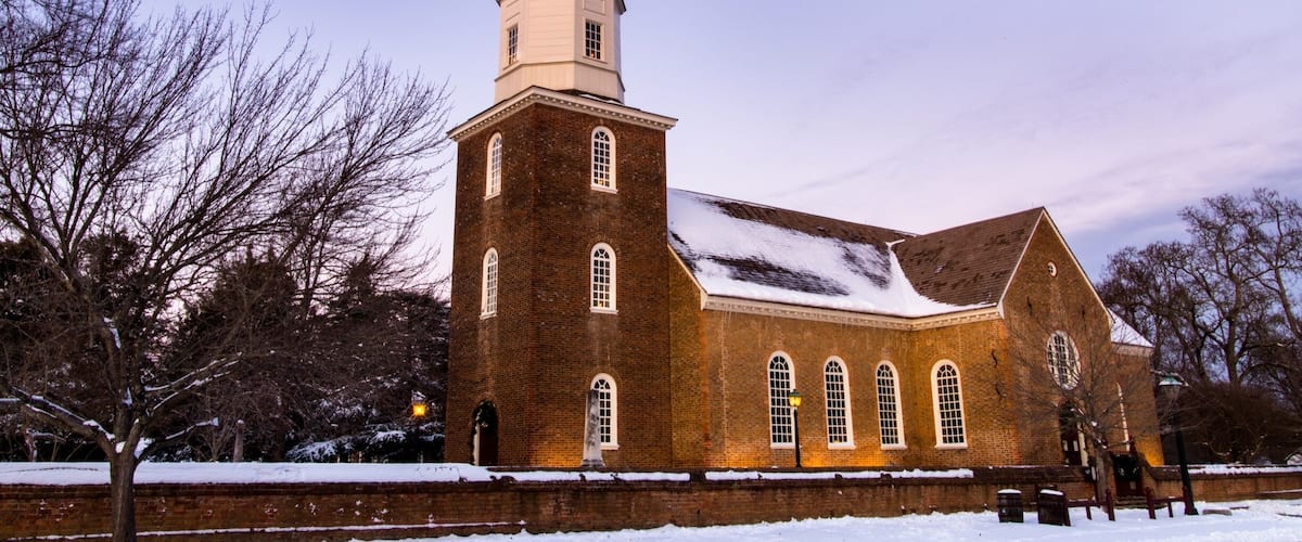 Bruton Parish Episcopal Church.
#snow