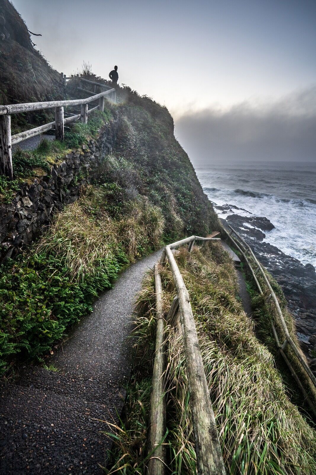 The restless waters below never did cease, leading to this spots name, Devils Churn. They are relentless, and would easily eat you for lunch!