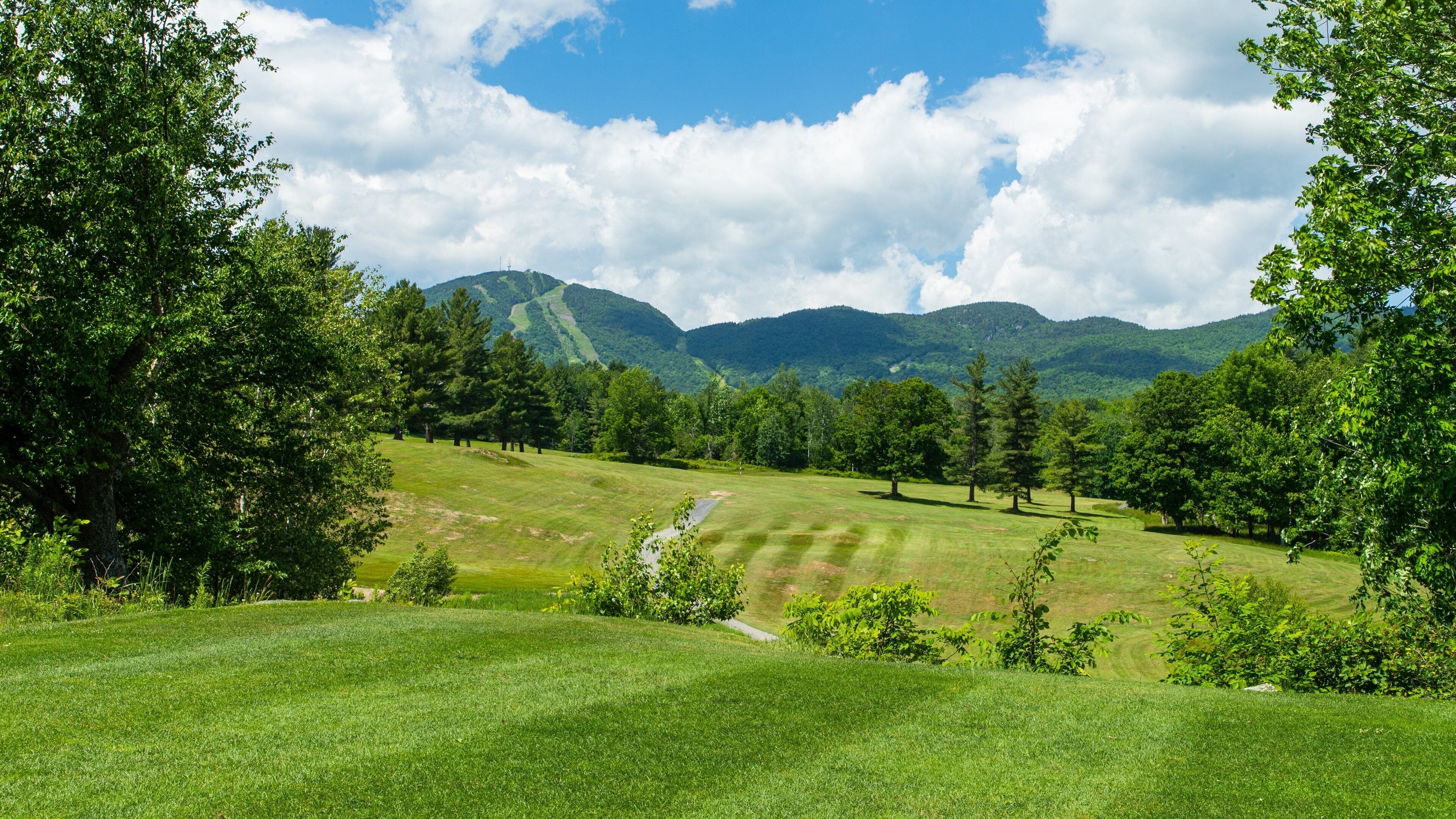 Club de Golf du Mont Orford showing landscape views and golf