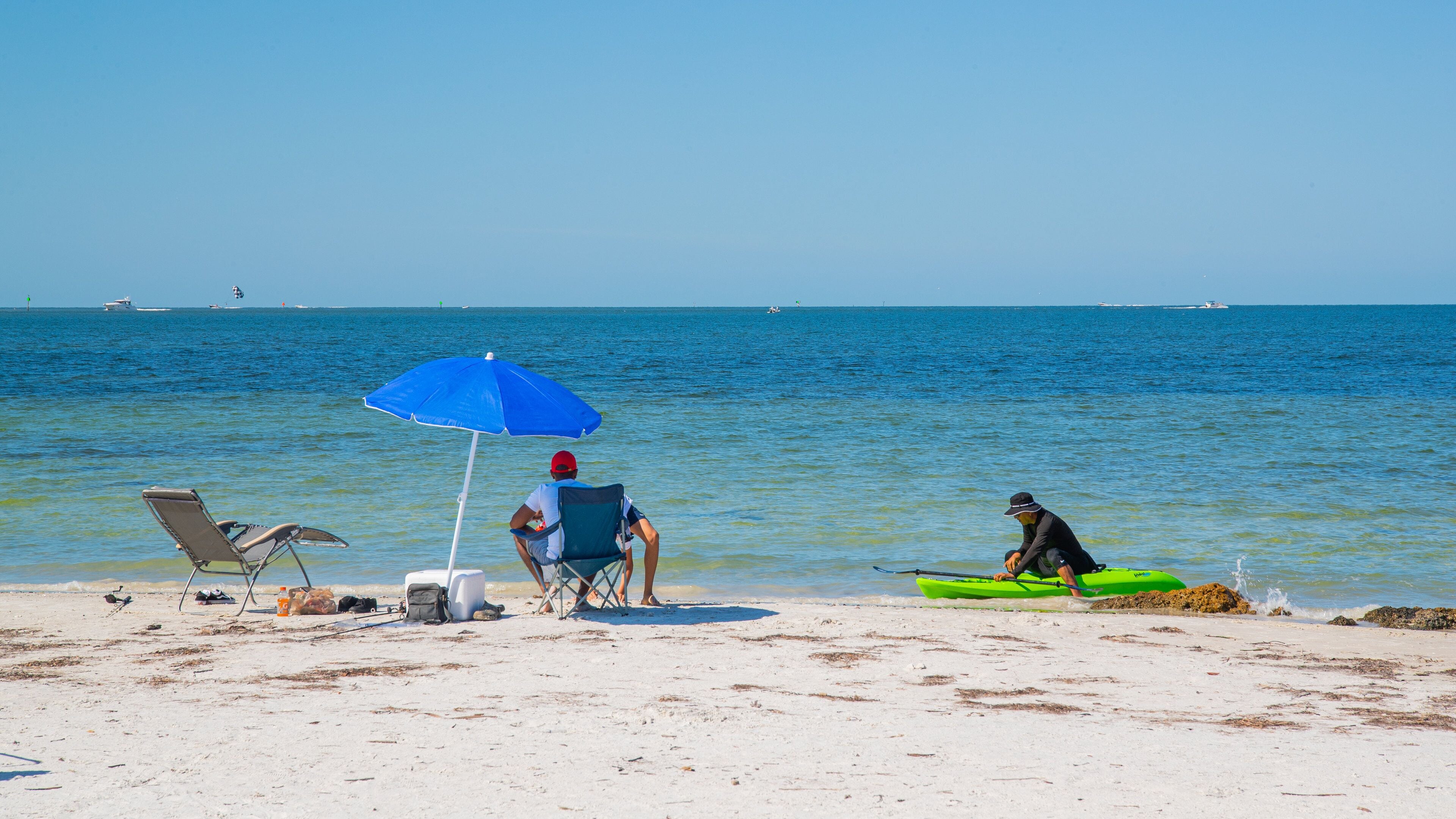 Bunche Beach featuring a beach and general coastal views