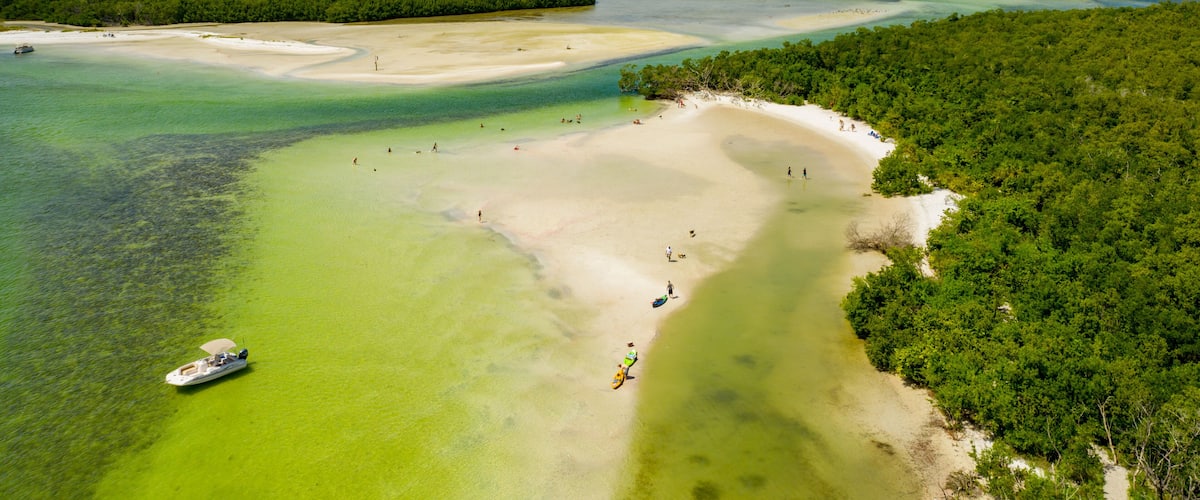Bonita Beach dog park aerial photo Lovers Key