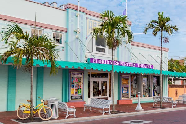 Florida Repertory Theater showing signage