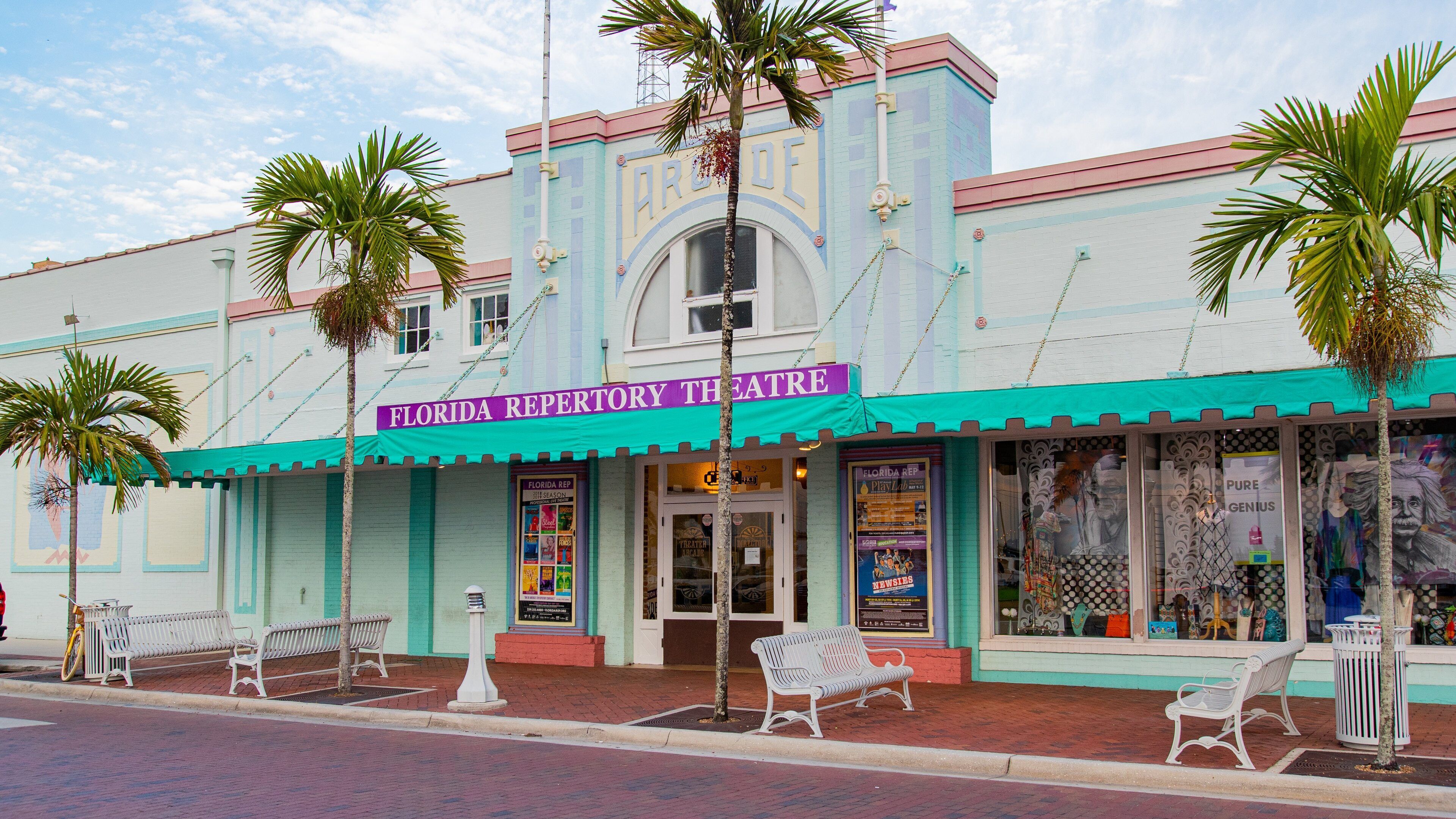 Florida Repertory Theater showing signage