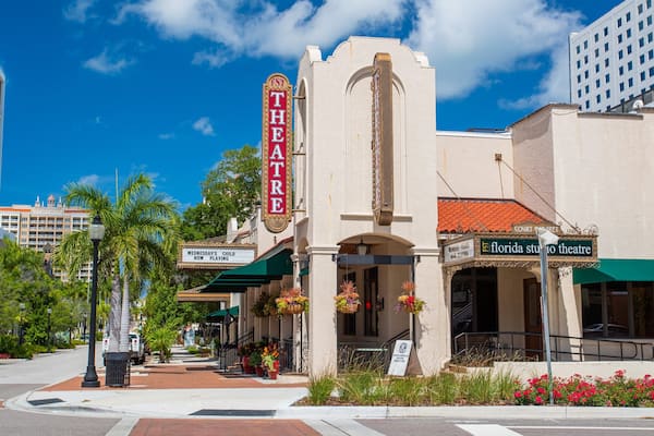 Florida Studio Theatre featuring signage