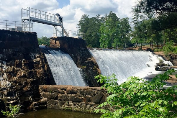 High Falls State Park is a 1,050-acre Georgia state park located near the city of Jackson. It is the site of a prosperous 19th-century industrial center, which became a ghost town when it was bypassed by the railroad.