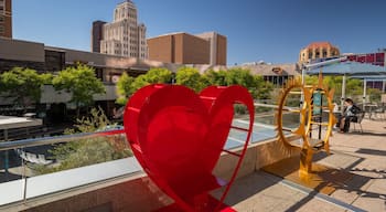 Downtown Phoenix which includes outdoor art