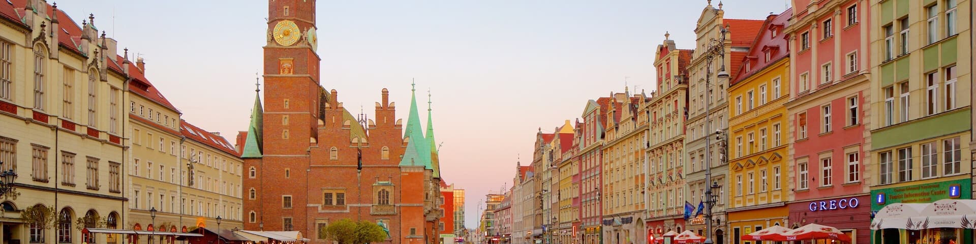 Wroclaw Town Hall featuring heritage architecture and a square or plaza
