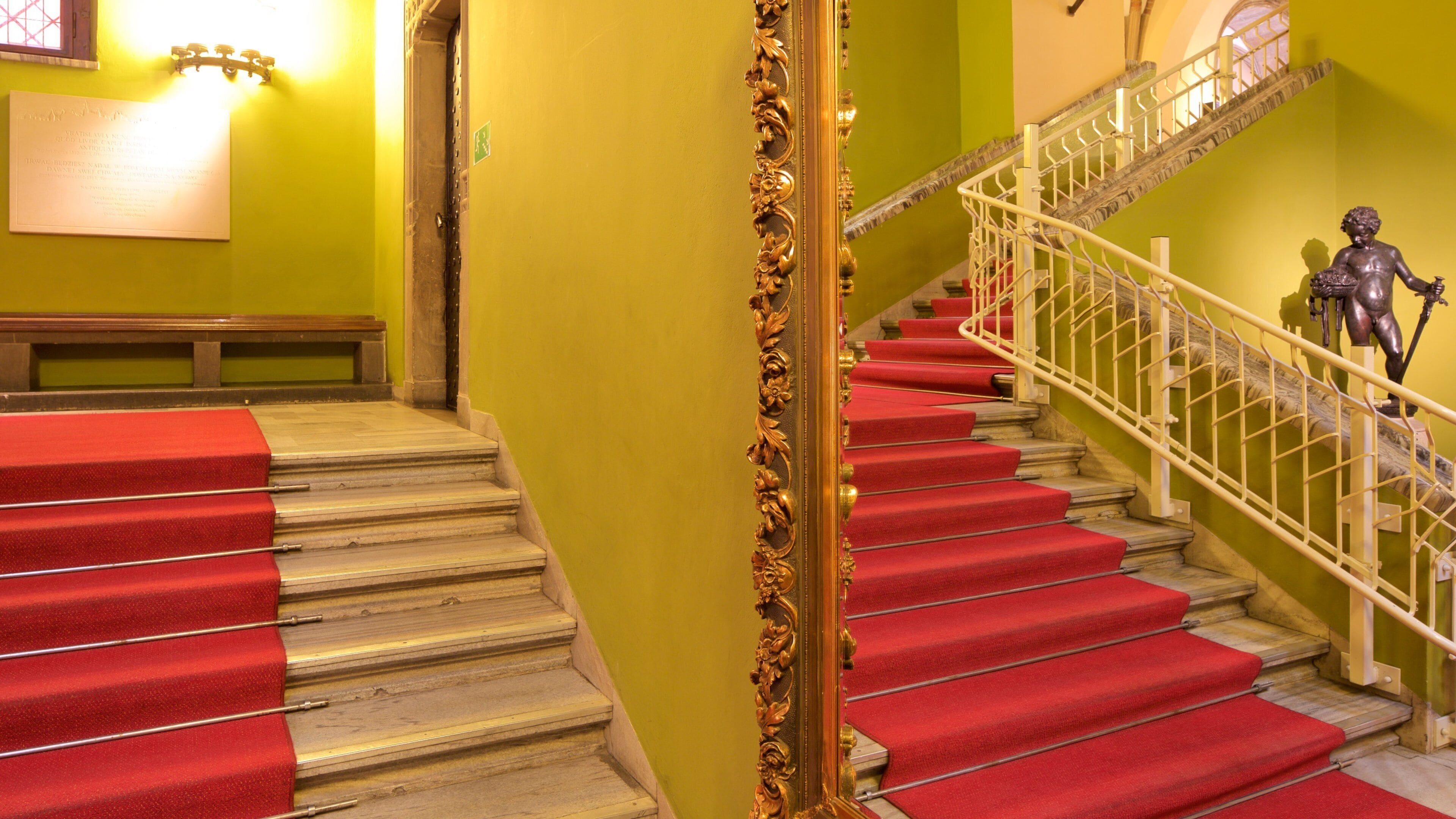 Wroclaw Town Hall featuring interior views