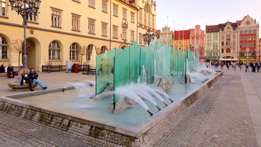 Place du marché de Wroclaw qui includes scènes de rue