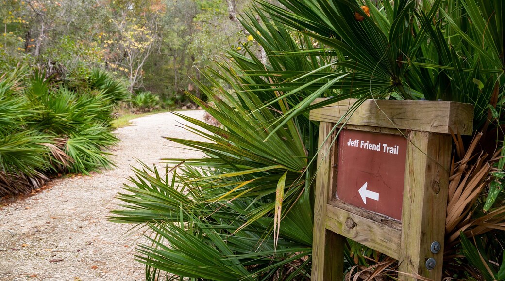 Bon Secour National Wildlife Refuge featuring a garden and signage
