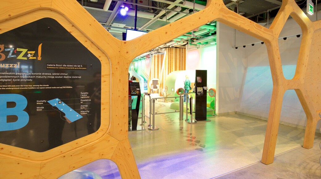 Copernicus vitenskapssenter fasiliteter samt innendørs