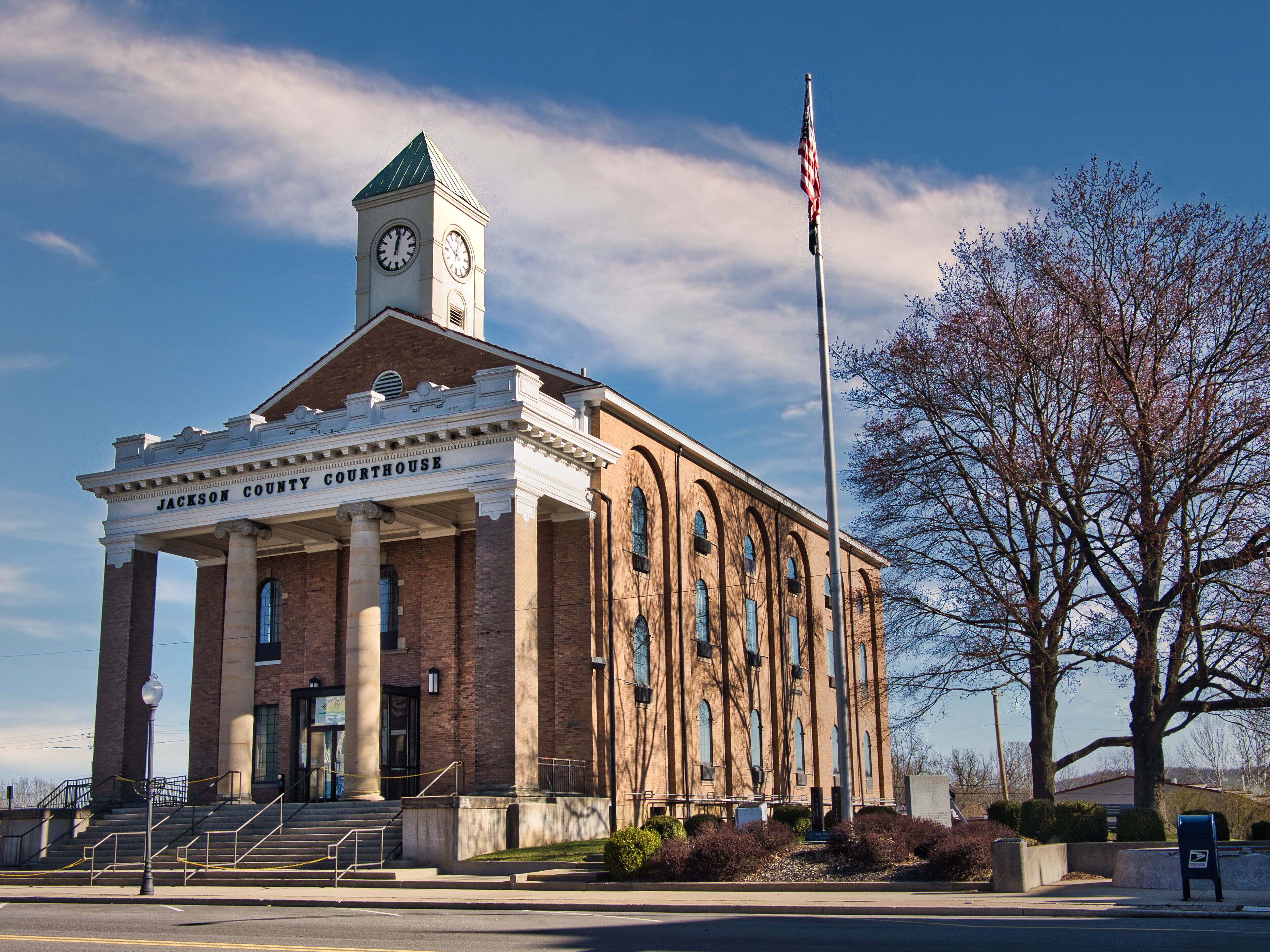 Jackson County Courthouse in Jackson Ohio USA 2024