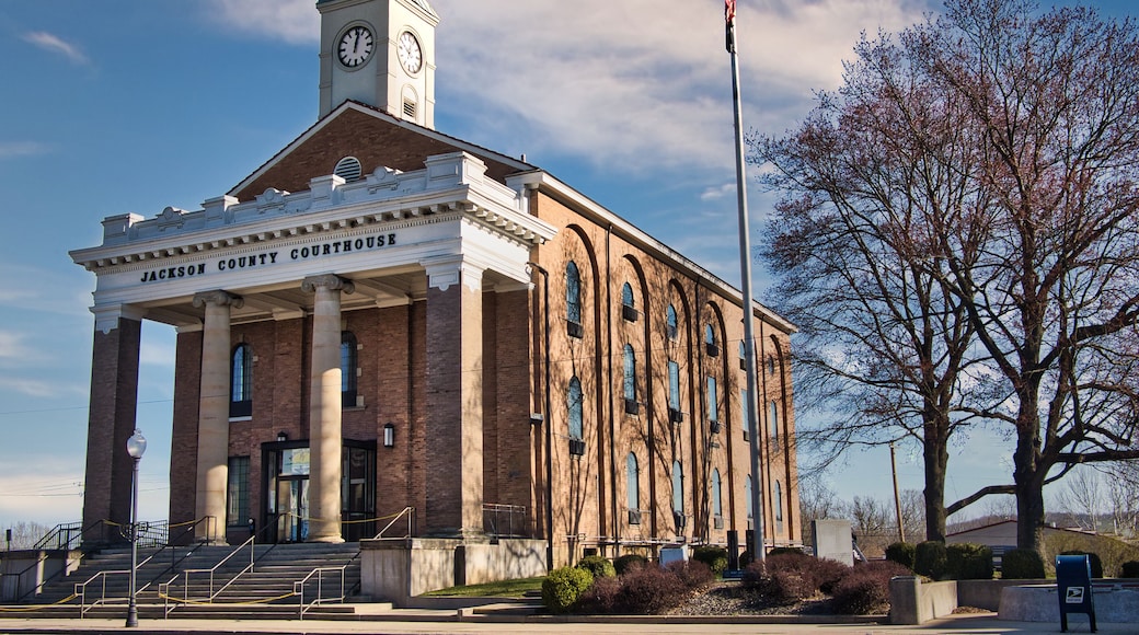 Jackson County Courthouse in Jackson Ohio USA 2024