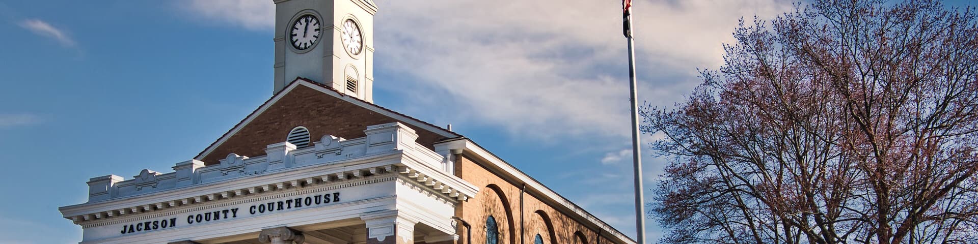 Jackson County Courthouse in Jackson Ohio USA 2024