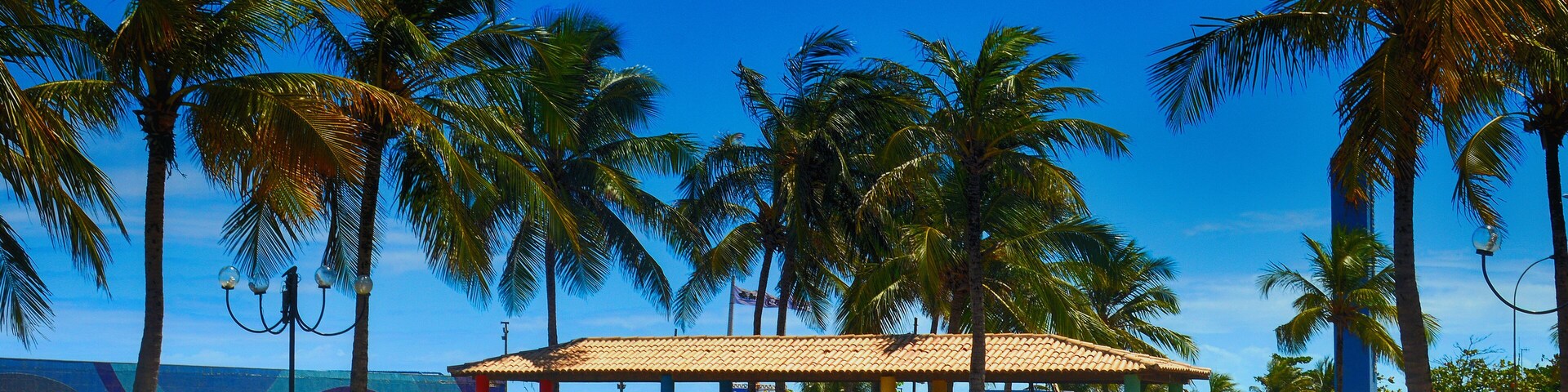 the brazilian beach Orla de Atalaia in the capital, Aracaju, Sergipe , Brazil