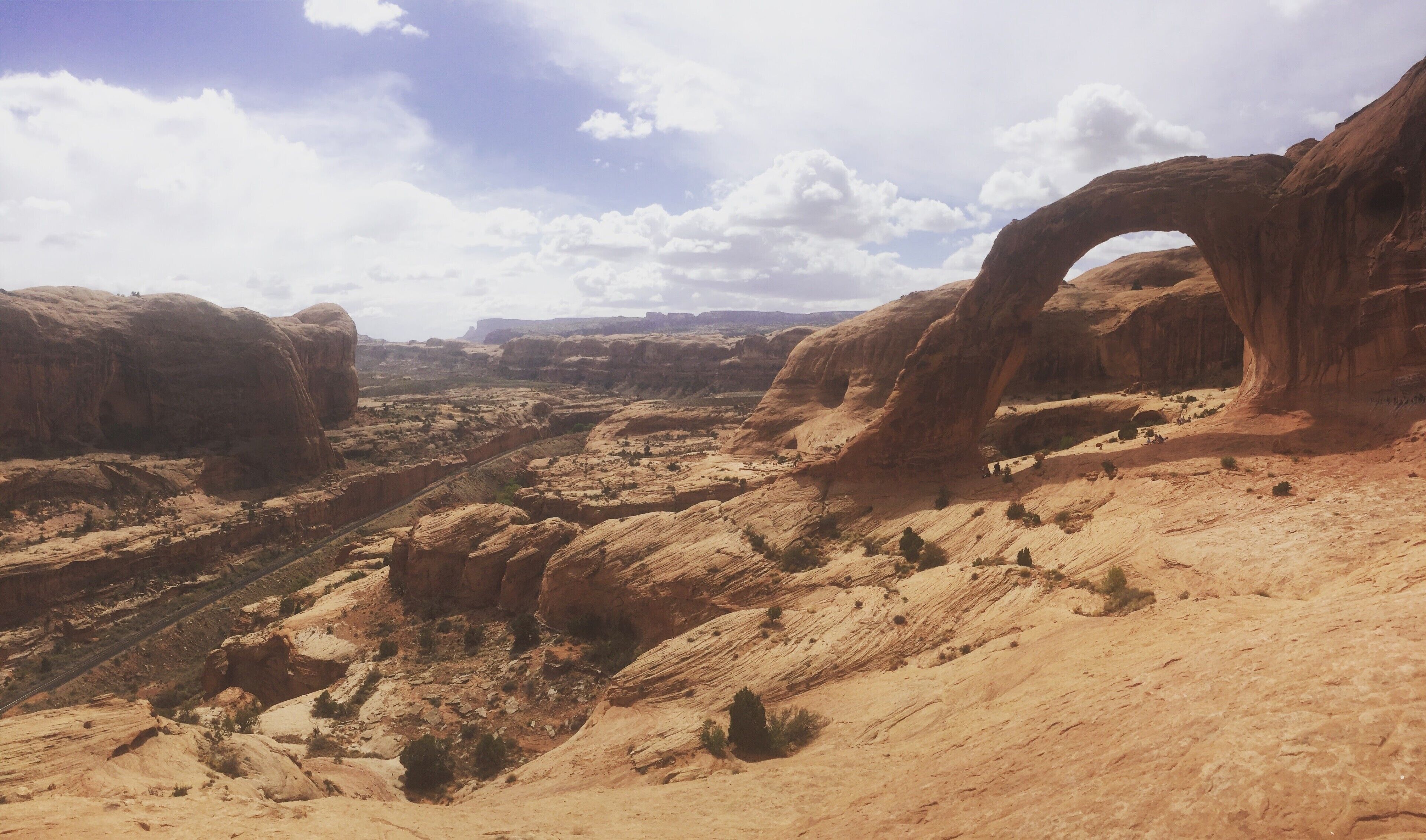 This is a great hike for an arch that is outside of Arches National Park. It's not as crowded and allows dogs. 