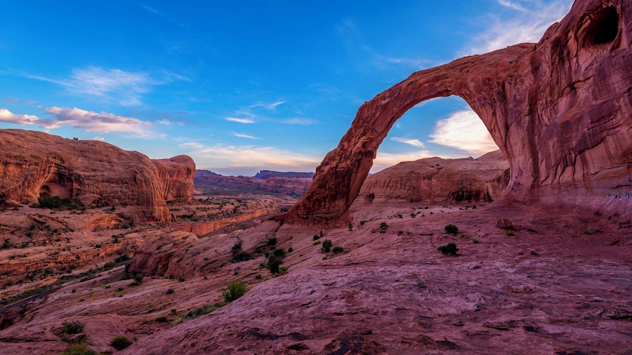 Corona Arch in Moab, Utah. About 30 minutes before Sunset.