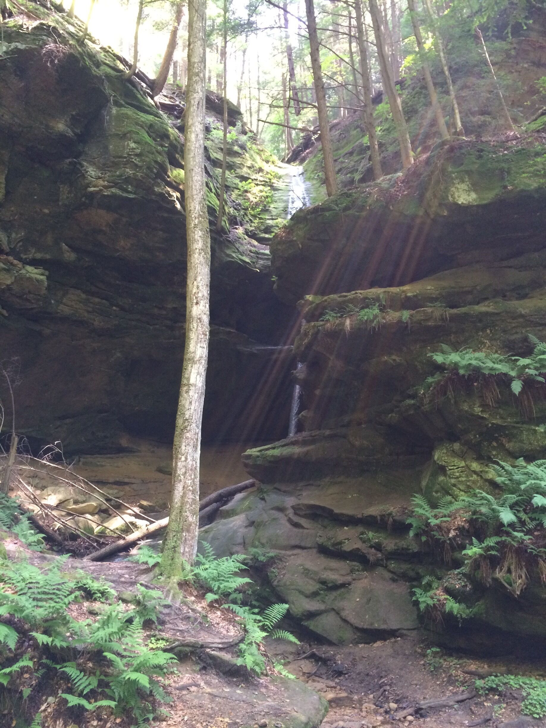 Mid-summer hike last July in Hocking County.