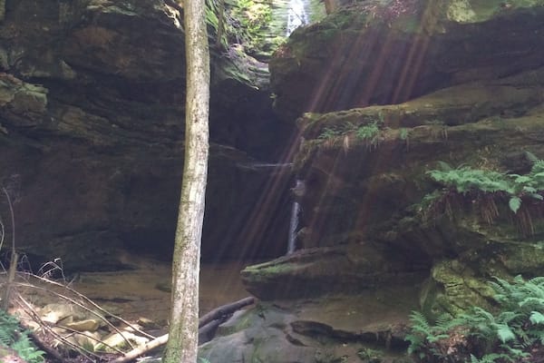 Mid-summer hike last July in Hocking County.