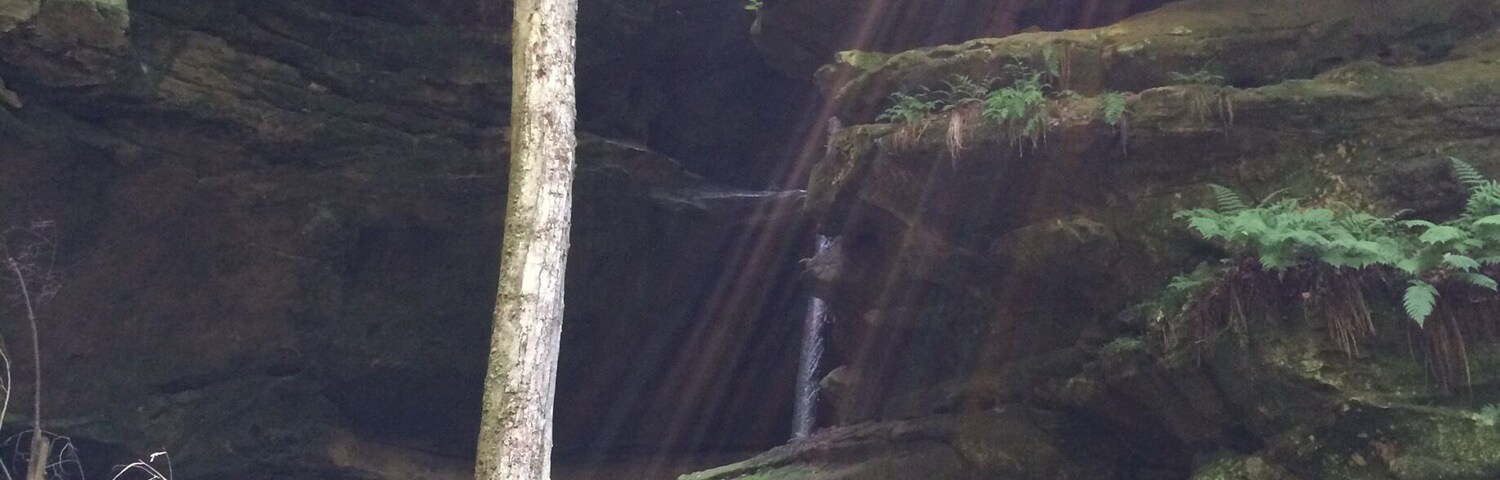 Mid-summer hike last July in Hocking County.