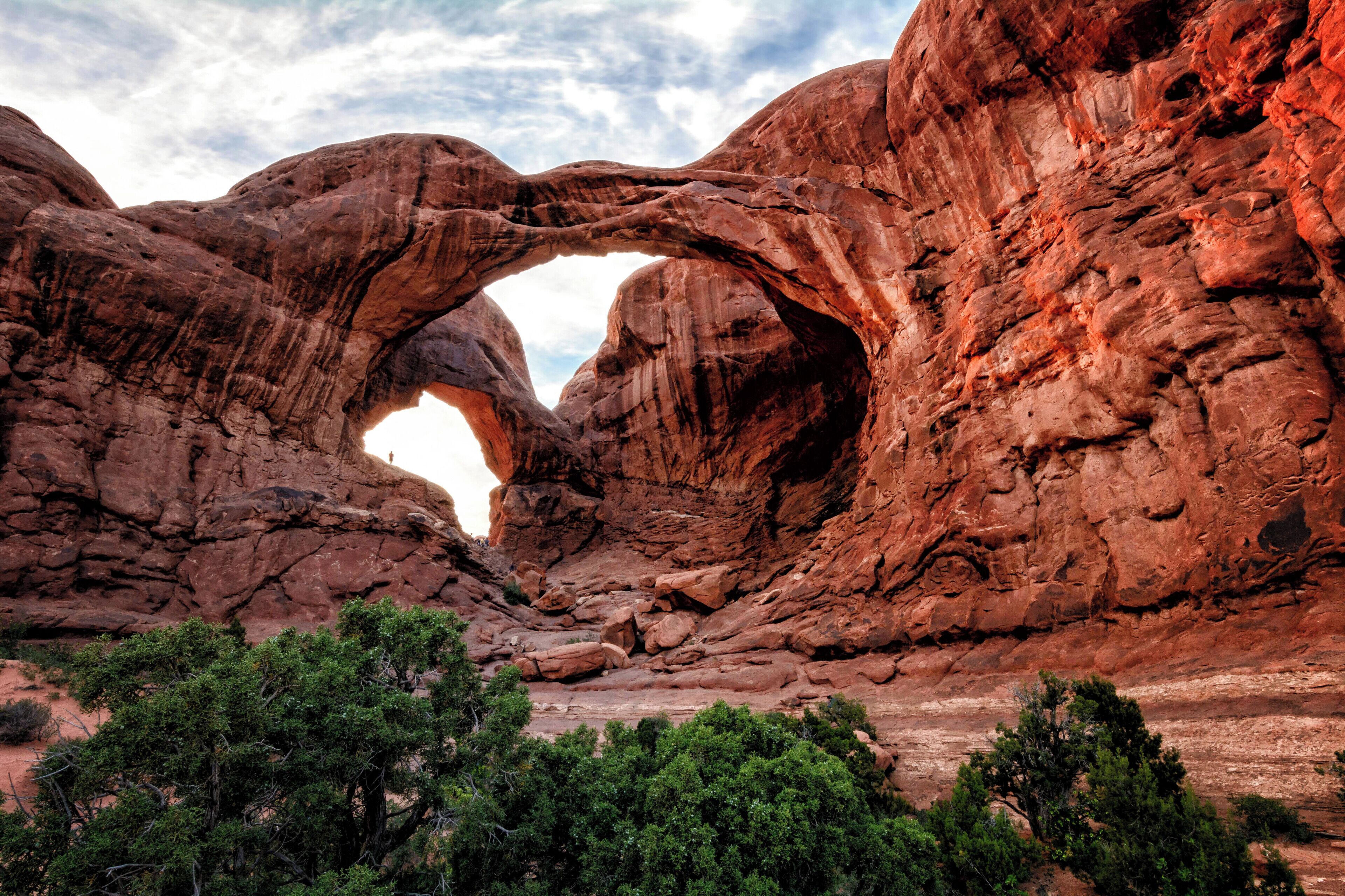 Double Arch at sunset, Arches National Park, Moab, Utah.
#nature