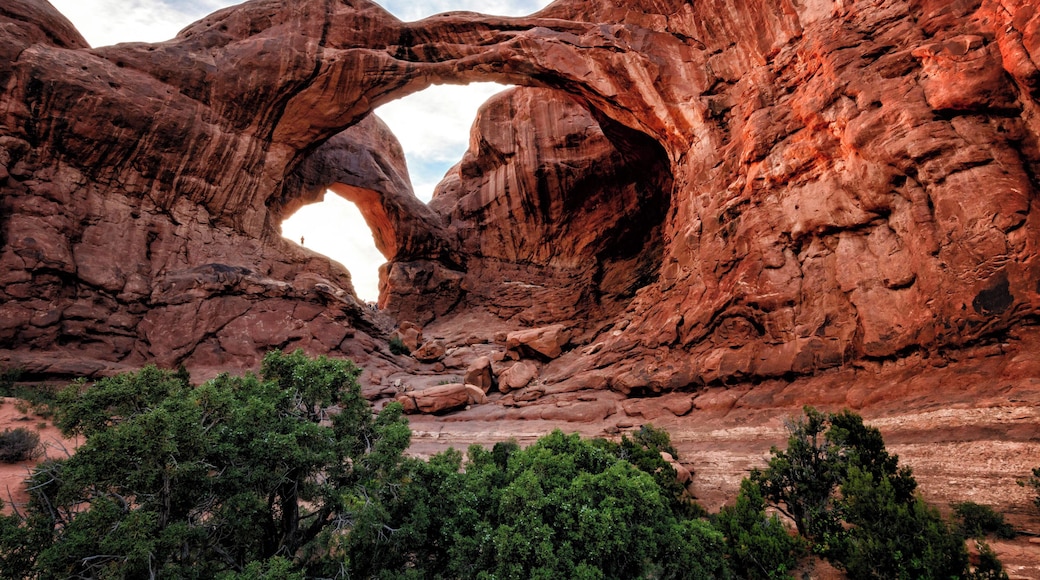 Double Arch at sunset, Arches National Park, Moab, Utah.
#nature