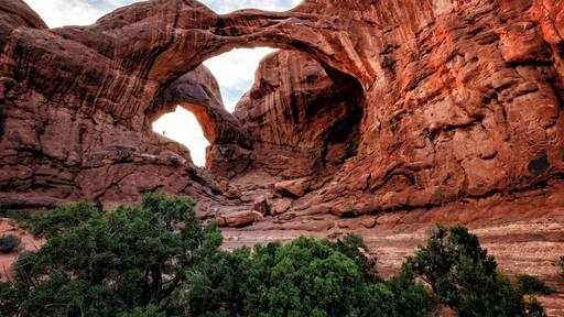Double Arch at sunset, Arches National Park, Moab, Utah.
#nature