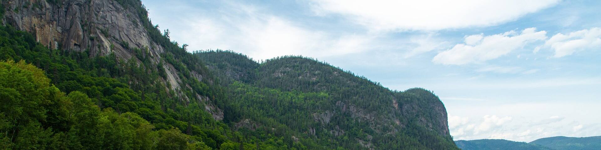 Parc National du Fjord-du-Saguenay which includes a lake or waterhole