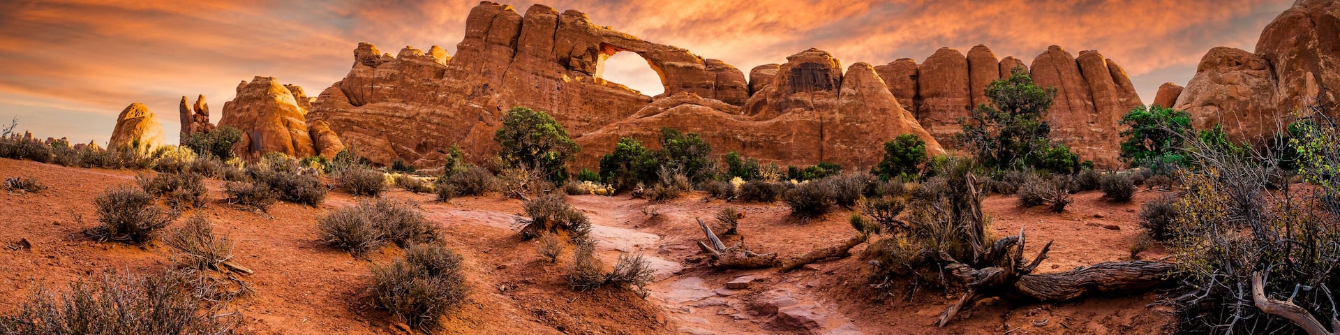 Sunrise on Skyline arch